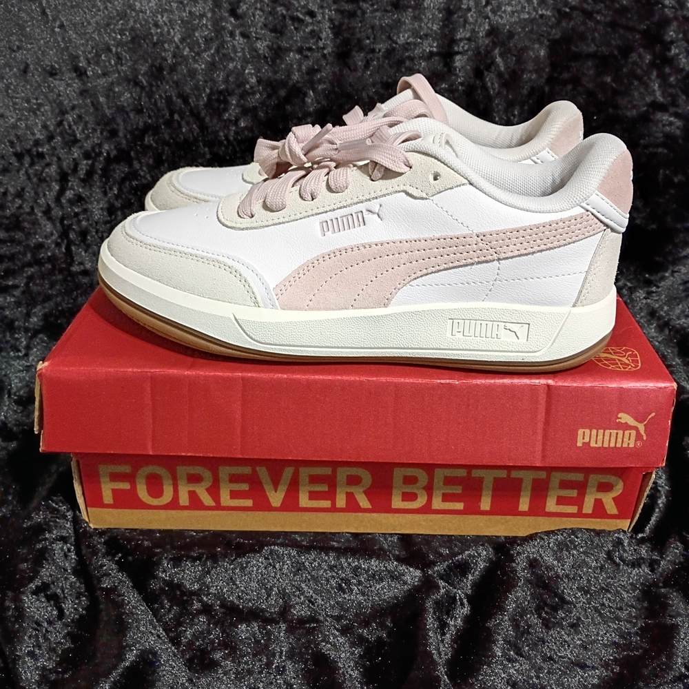 Puma Club Pearl Low-Top Leather Sneakers